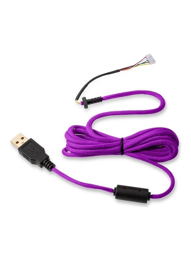 Glorious Ascended Cable (Purple) - Flexible Lightweight Paracord - Gaming Mouse Replacement Cable Repair Accessory