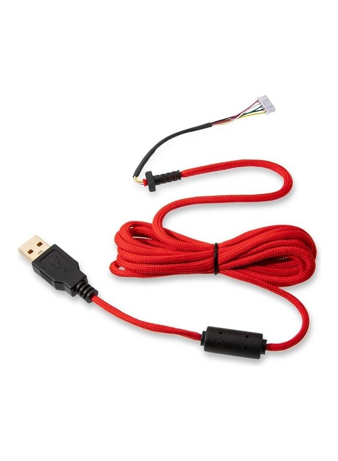 Glorious Ascended Cable (Red) - Flexible Lightweight Paracord - Gaming Mouse Replacement Cable Repair Accessory