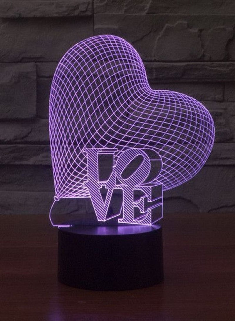 3D Illusion Lamp LED Night Light Love  16 Colors Touch Switch Bedroom Decor Wedding Decoration Table Lamp Sleeping As Gift Children's Sleep Lamp