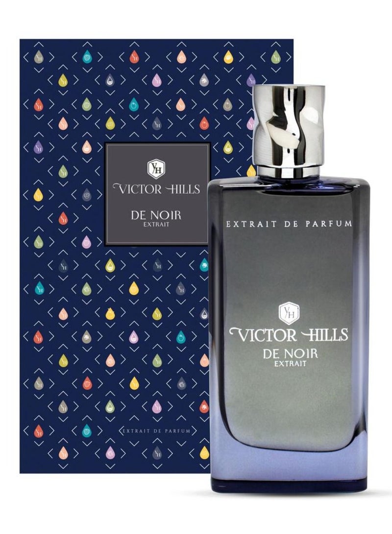 Victor Hills De Noir Extrait De Parfum Fruity Aromatic Fragrance Perfume for Men and Women 75ML