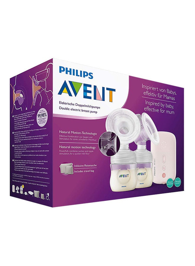 Double Electric Breast Pump, or Quicker and Personalised Milk Expression, Corded Use, 8 + 16 Setting Levels