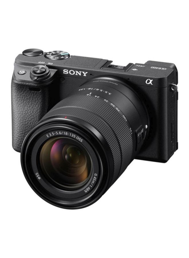 Alpha 6400 Mirrorless Camera With E 18-135mm F3.5-5.6 OSS Lens 24.2MP, Tilt Touchscreen And Built-in Wi-Fi