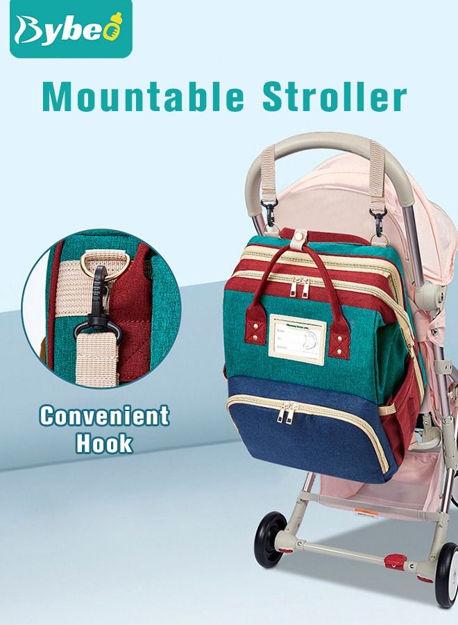 2024 New Style Baby Diaper Bag Backpack, Multifunction Diapers Changing Station for Boys Girls Outdoor and Travel, Infant Shower Gifts, Large Capacity, 900d Oxford, USB Port