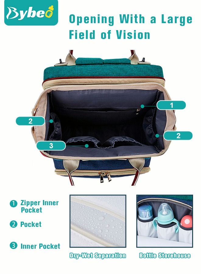 2024 New Style Baby Diaper Bag Backpack, Multifunction Diapers Changing Station for Boys Girls Outdoor and Travel, Infant Shower Gifts, Large Capacity, 900d Oxford, USB Port