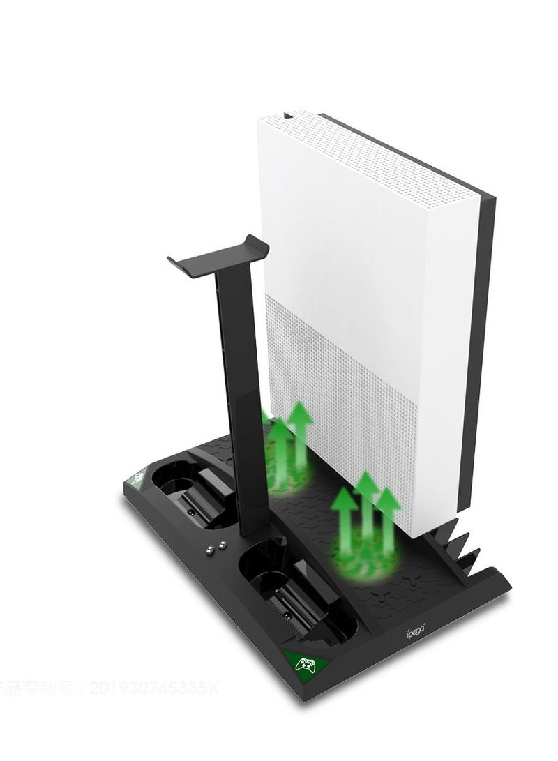 Vertical Charging Stand For Xbox Series S Battery Pack And Dual Controller Charger Headset Holder