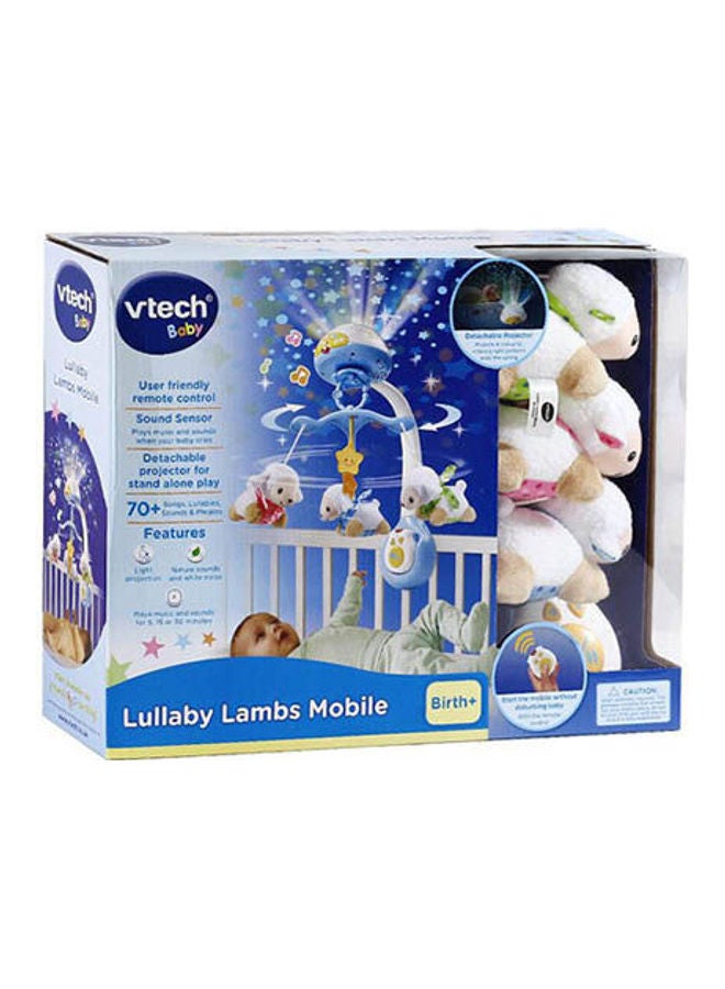 Lullaby Lambs Mobile, Blue/White