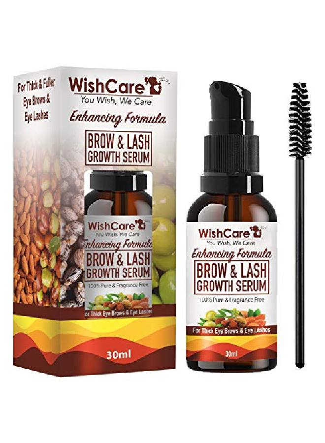 Brow Lash Growth Serum Eyebrow Eyelash Growth Oil Serum With Castor Oil Almond Oil Vitamin E 30Ml