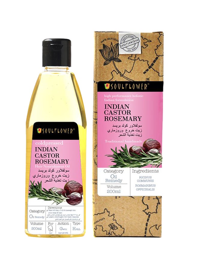 Castor And Rosemary Hair Nourishment Oil 200ml