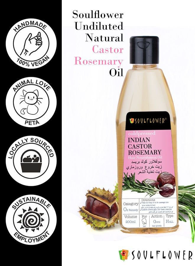 Castor And Rosemary Hair Nourishment Oil 200ml