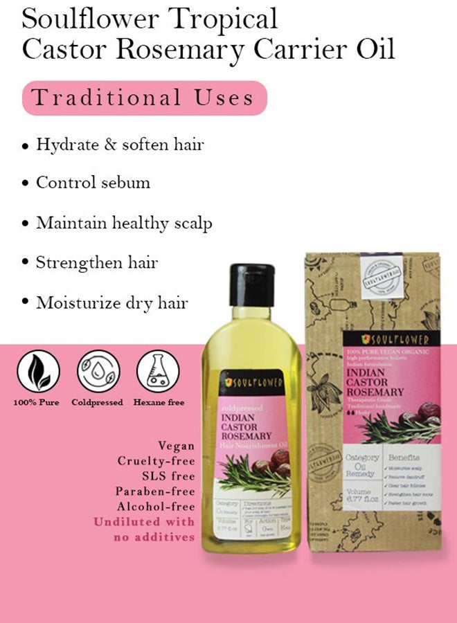 Castor And Rosemary Hair Nourishment Oil 200ml