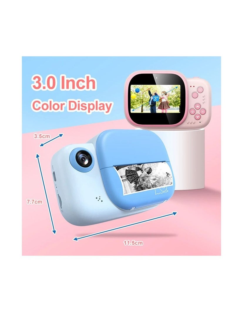 Children Instant Print Camera Thermal Printing Dual Cameras 1080P Digital Video Photo Cam Kid DIY Educational Toys Birthday Gift