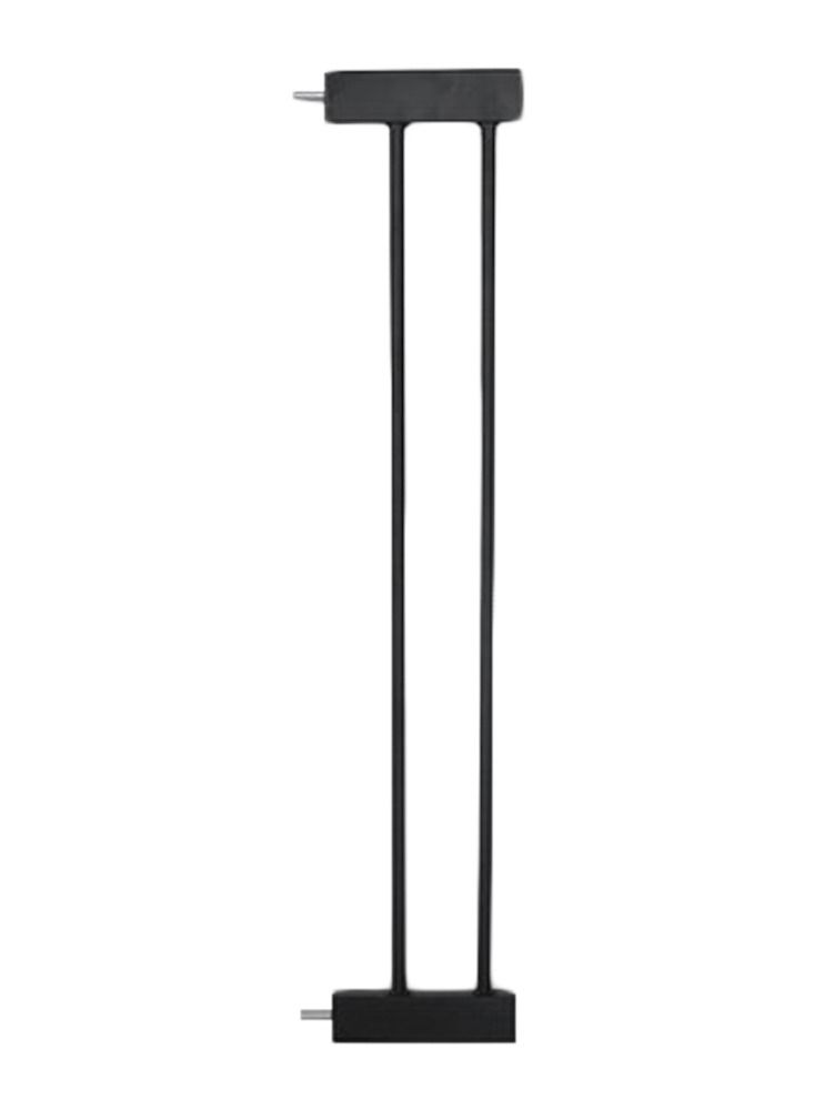 Wooden Safety Gate With 14Cm Black Extension - Natural Wood
