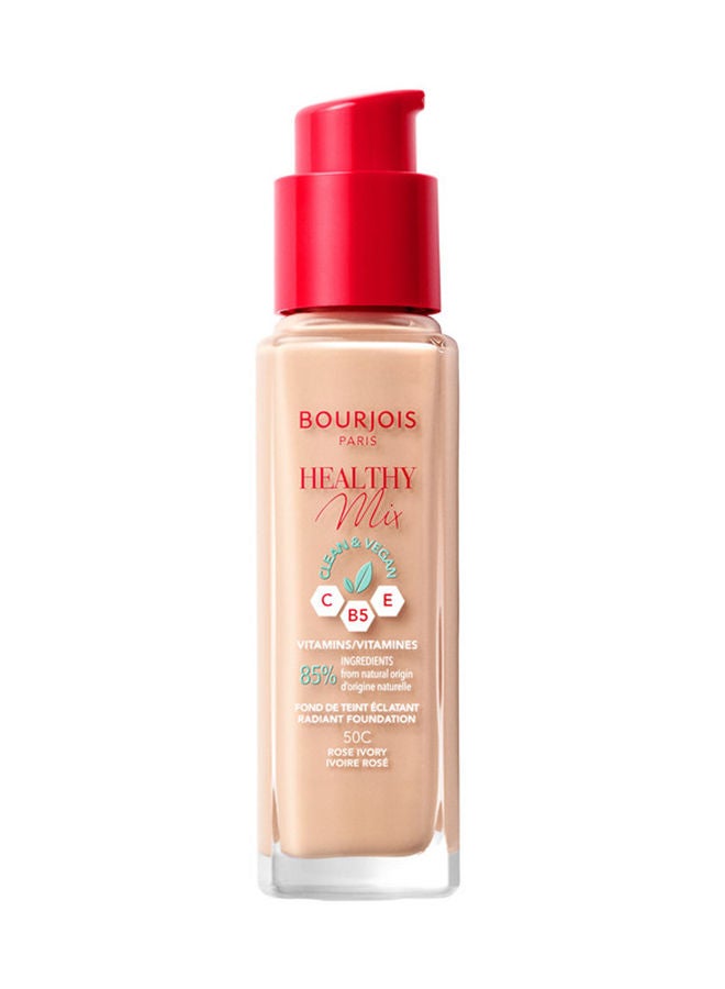 Healthy Mix Clean Foundation - 50C - Rose Ivory, 30ml