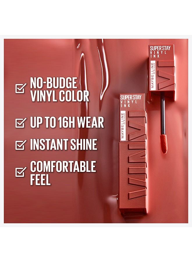 Super Stay Vinyl Ink Nude Shock 95 CAPTIVATED, 16H Longwear Transfer Proof Liquid Lipstick 95