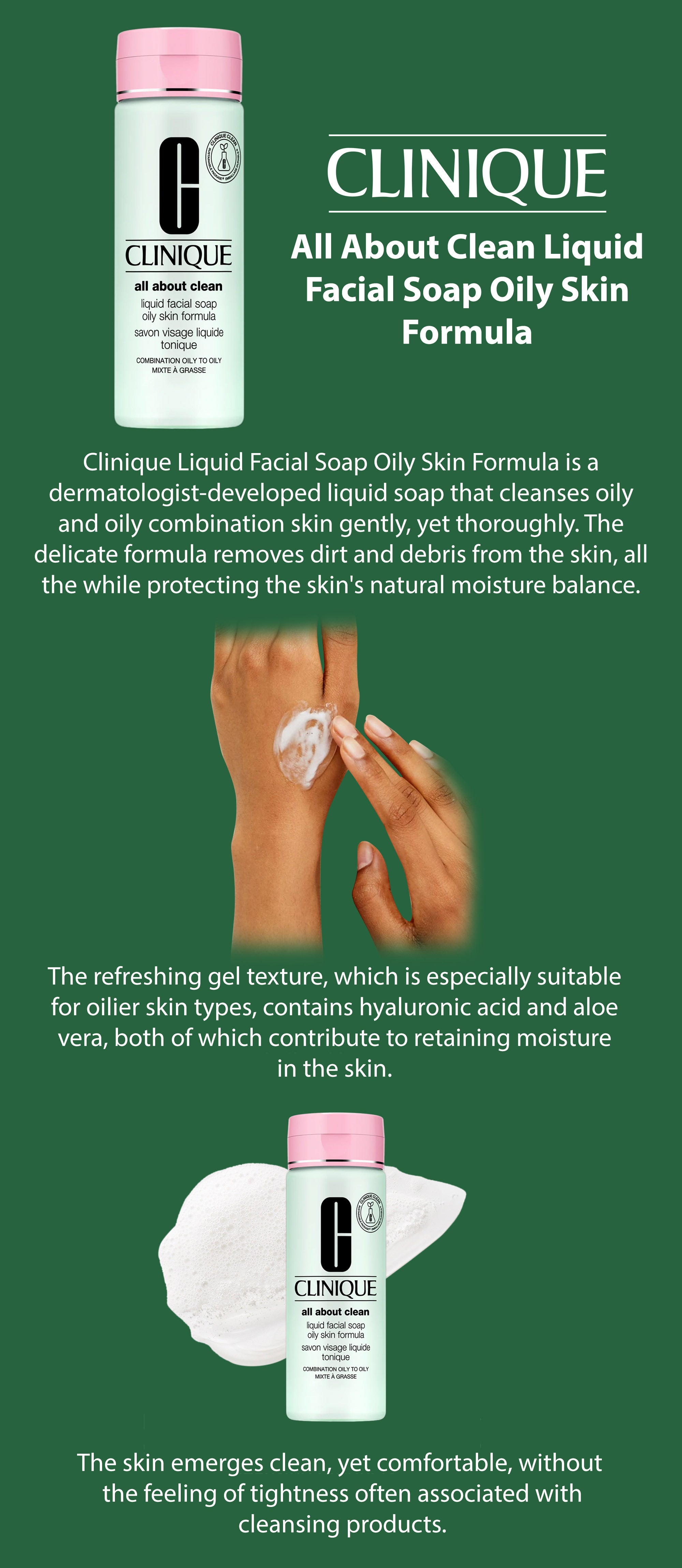 All About Clean Liquid Facial Soap Oily Skin Formula 200ml