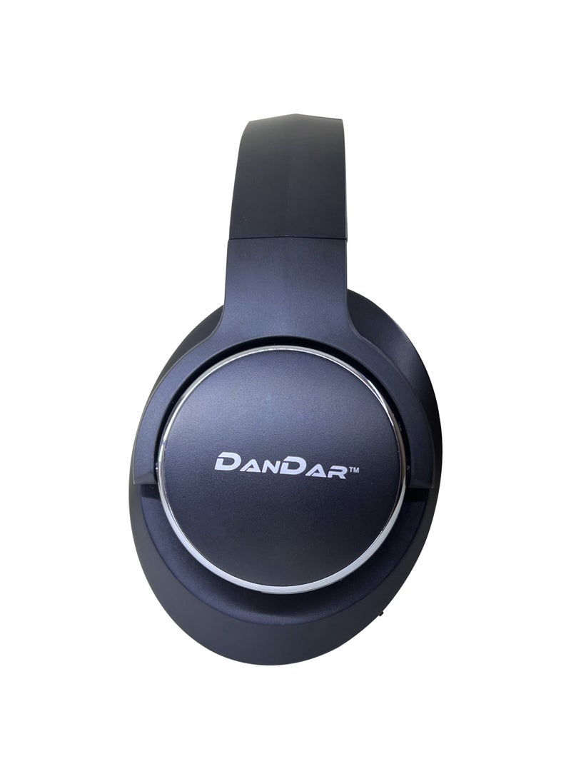 ANC10 Wireless On-Ear Headphones With Active Noise Cancellation  - Pure Bass - Foldable Black