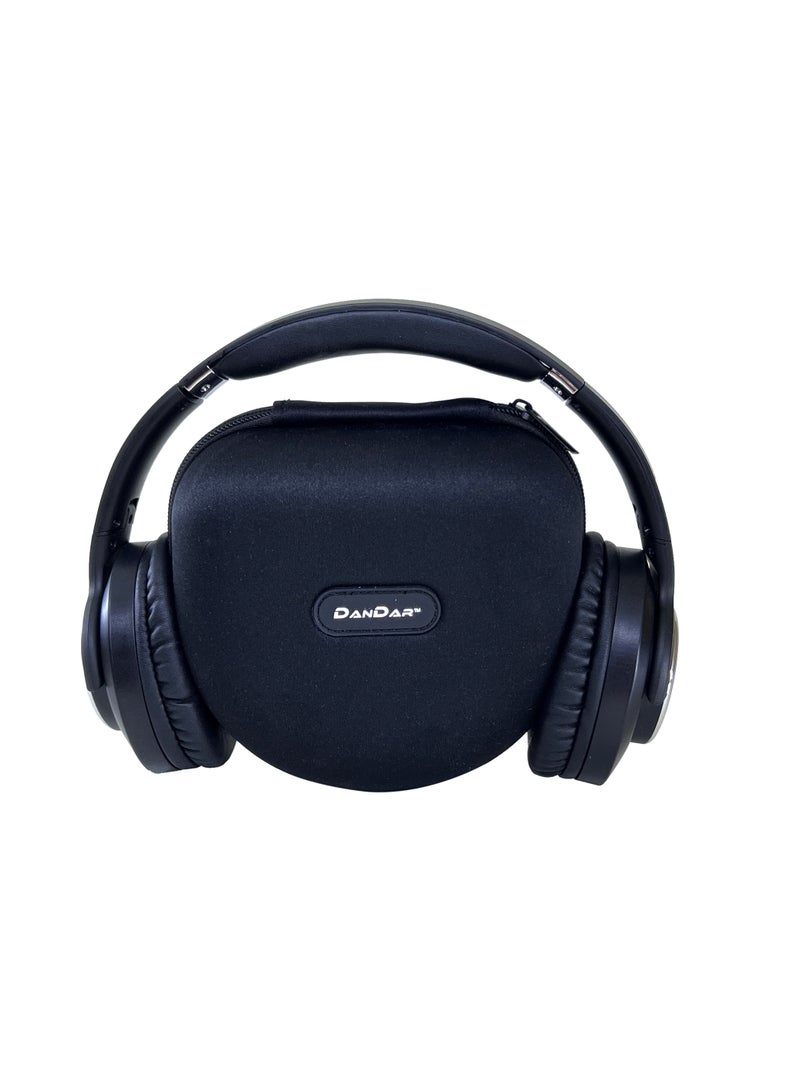 ANC10 Wireless On-Ear Headphones With Active Noise Cancellation  - Pure Bass - Foldable Black