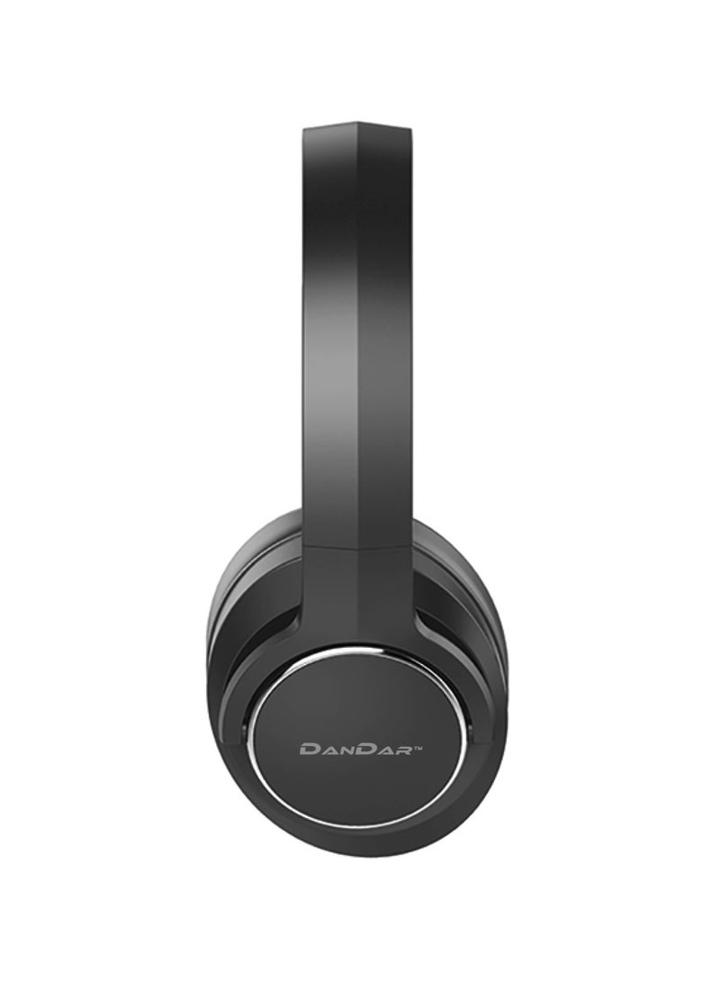 ANC10 Wireless On-Ear Headphones With Active Noise Cancellation  - Pure Bass - Foldable Black