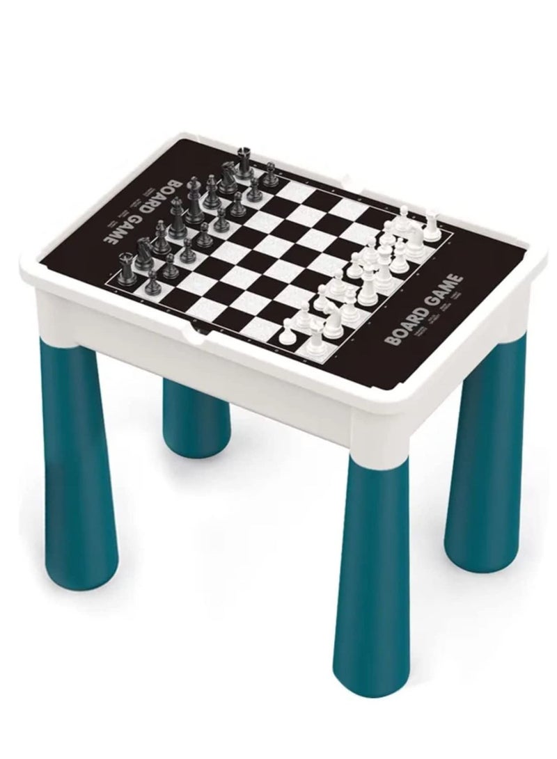 Educational 8 In 1 Table Desk Kids Set Chess Game Board