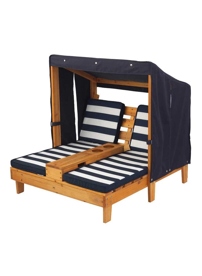 Double Chaise Lounger With Cupholder