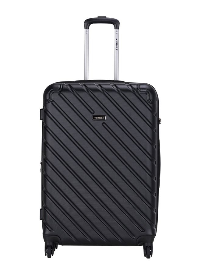 4 Pack Of Hardside Spinner Number Locked Luggage Trolley Black