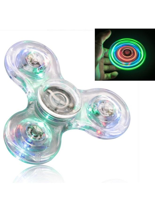 LED Light Fidget Spinner Light Fidget Finger Toy Hand Spinner Stress Reduction and Anxiety Relief Hand Spinner for Children