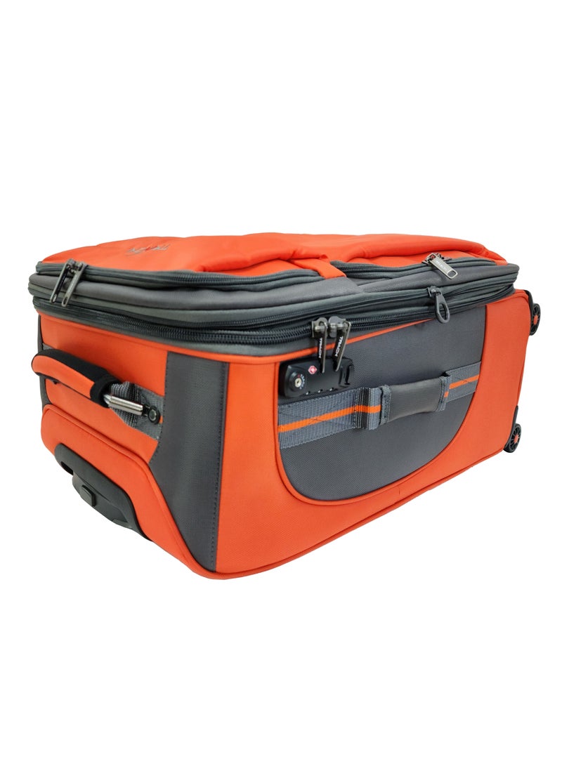 Luggage Set Soft Side - Lightweight Expandable Suitcase set of 3 - Trolley Bag for Travel with 4 Double Wheels & TSA Lock (20/24/28 Inches)