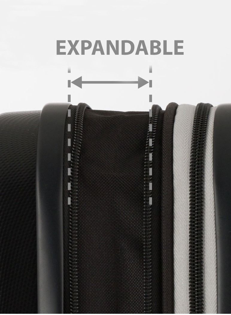 Luggage Set Soft Side - Lightweight Expandable Suitcase set of 3 - Trolley Bag for Travel with 4 Double Wheels & TSA Lock (20/24/28 Inches)