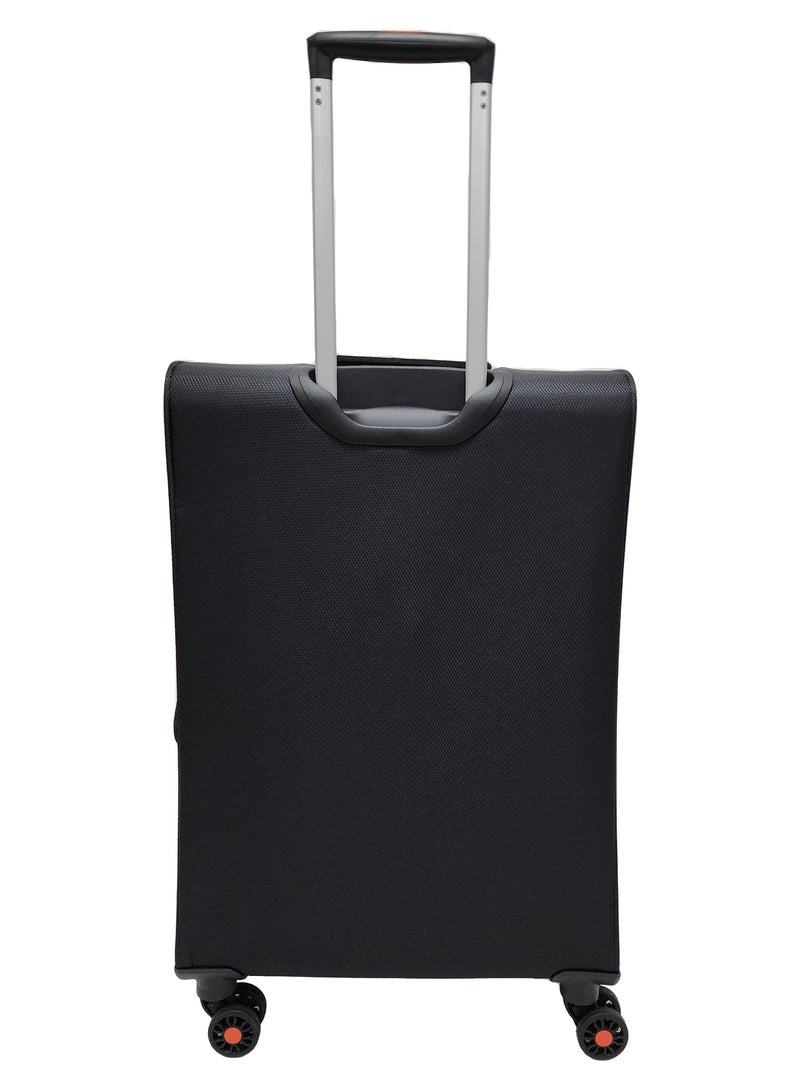 Softside 3 Piece Luggage Trolley Set Expandable & 4 Double Wheels With TSA Lock