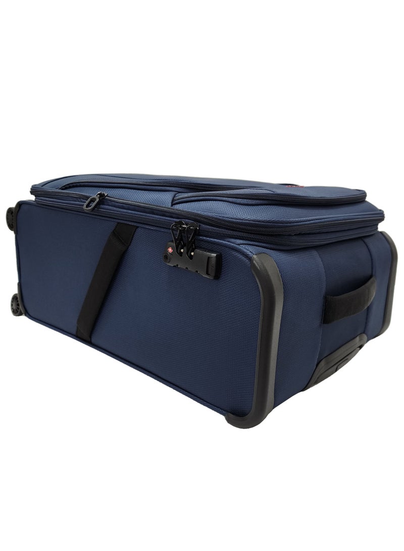 Lightweight Soft Shell Luggage Set of 3 Expandable Suitcase - Trolley Bags for Travel with 4 Double Wheels & TSA Lock