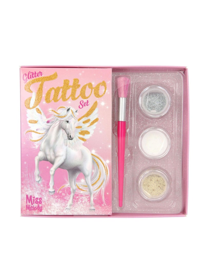 Miss Melody Glitter Tattoo Set