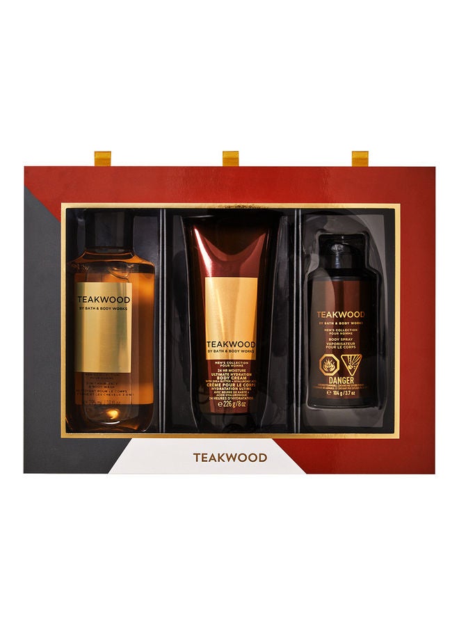 Teakwood Gift Box Set 295ml 226g 104grams