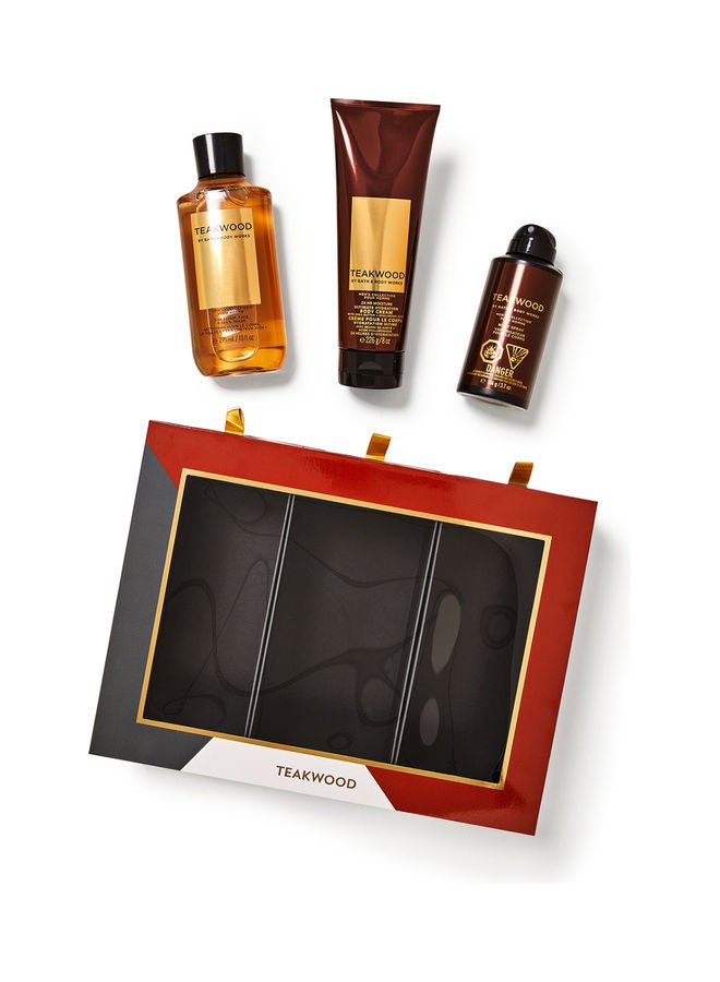 Teakwood Gift Box Set 295ml 226g 104grams