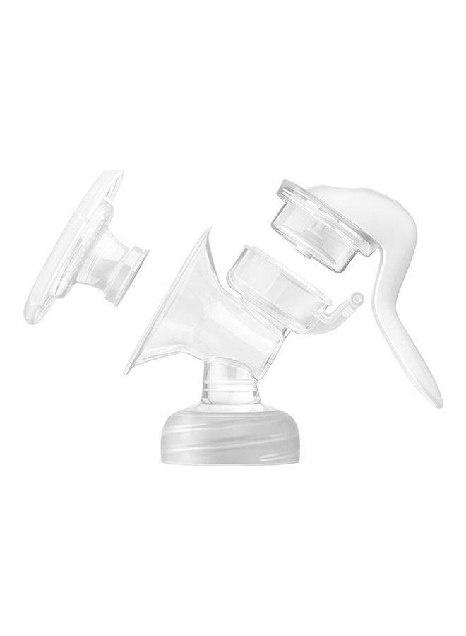 Manual Breast Pump, White, Transparent