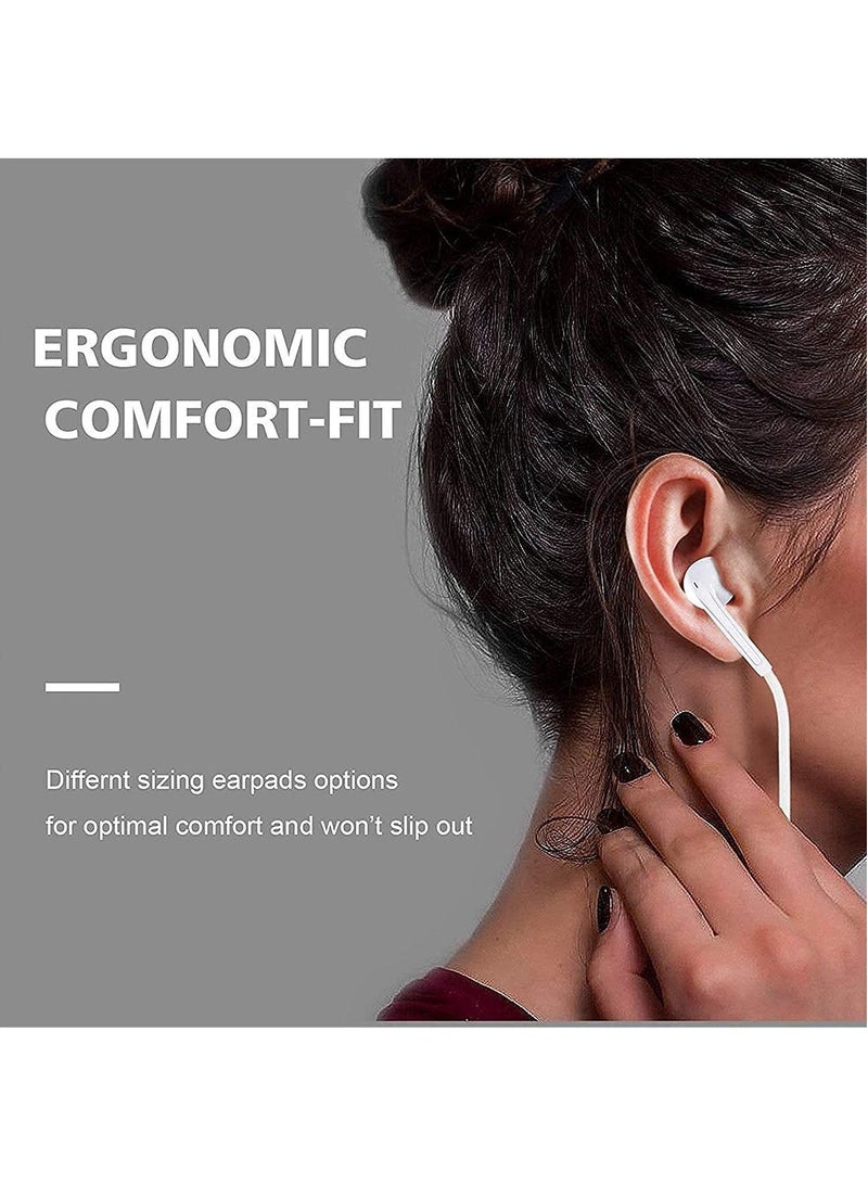For iPhone Earphones Wired Headphones Built-in Mic & Volume Control & Noise Cancellation In-Ear Earphones Earbuds Compatible for iPhone 11/12/13 Pro/XS Max/8/8plus 7/7plus Support for all iOS