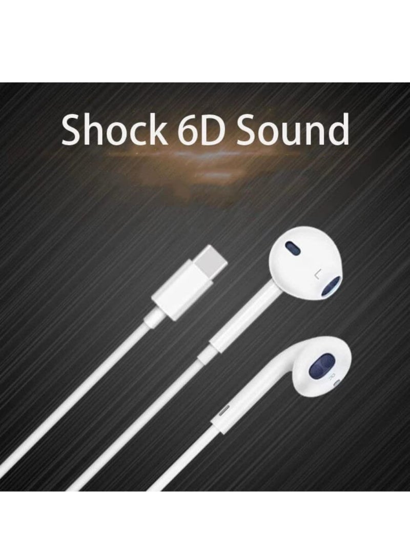 USB C Type Wired Earphone Built in Microphone and Volume Control for Android Series Huawei Series