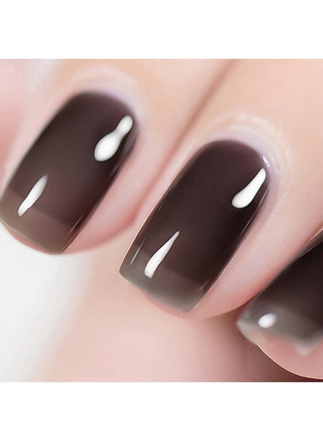 2Pcs Of Jelly Translucent Gel Polish Milky White & Jelly Crystal Black Gel Nail Polishtranslucent Jelly French White Gel Polish Led Manicuring Varnish 15Ml