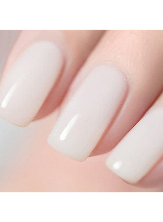 2Pcs Of Jelly Translucent Gel Polish Milky White & Jelly Crystal Black Gel Nail Polishtranslucent Jelly French White Gel Polish Led Manicuring Varnish 15Ml