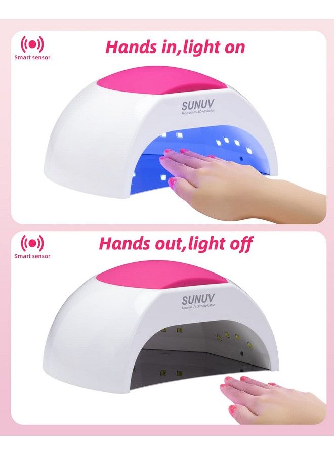 Uv Led Nail Lamp 48W Gel Uv Nail Lamp Gel Nail Light Nail Dryer For Nails With 4 Timer Setting Sensor For Home Salon
