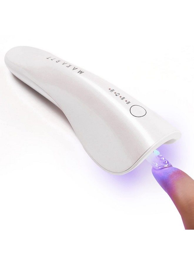 Mini Uv Led Nail Lamp Rechargeable Uv Light For Nail Portable Nail Rhinestone Glue Gel Led Lamp Nail Charms Flash Curing Gel Polish Nail Dryer With 2 Timers Manicure Gel Lamp For Nail Art