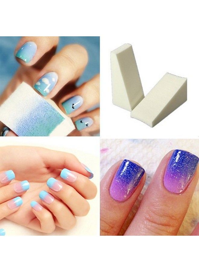 Pack Of 24 Nail Art Soft Sponge Polish Transfer Diy Manicure Tool