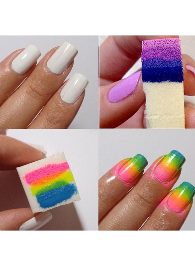 Pack Of 24 Nail Art Soft Sponge Polish Transfer Diy Manicure Tool