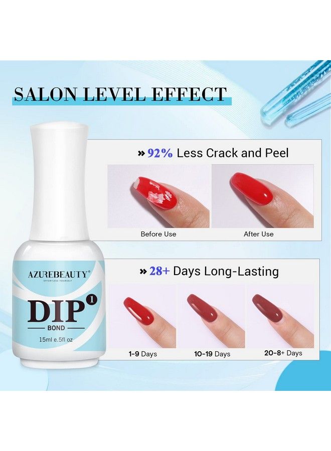 Dip Powder Liquid Nail Primer Bond 15Ml Professional Nail Foundation Fast Drying For Dipping Powder Gel Polish Acrylic Powder 0.5 Fl Oz