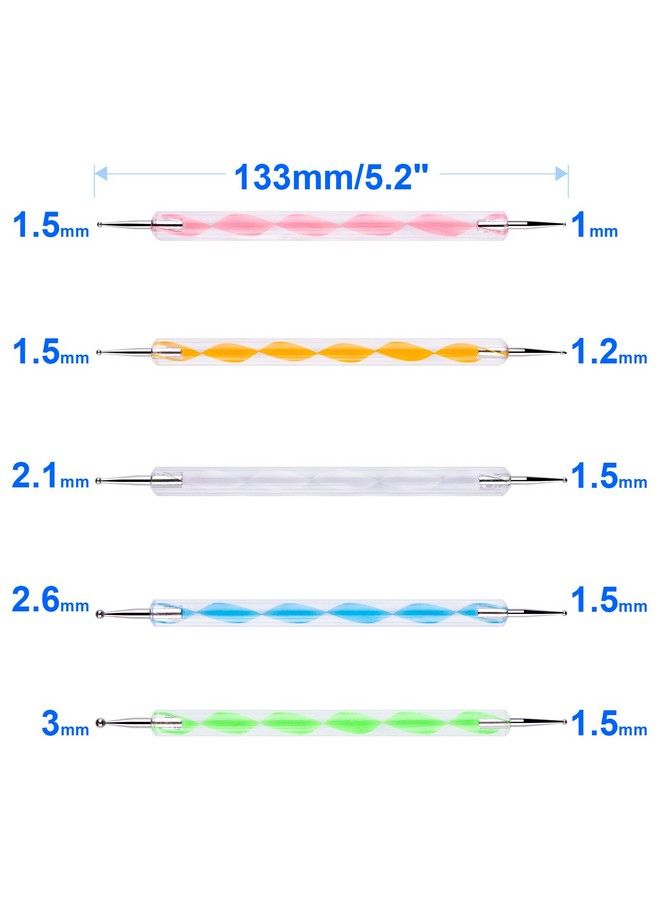 10Pcs Dotting Tools Set For Nail Art Embossing Stylus For Painting