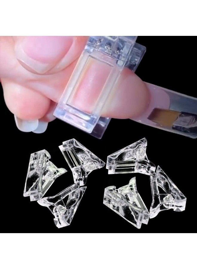 10Pcs Nail Tips Clip For Quick Building Polygel Nail Forms Nail Clips For Polygel Finger Nail Extension Uv Led Builder Clamps Manicure Nail Art Tool