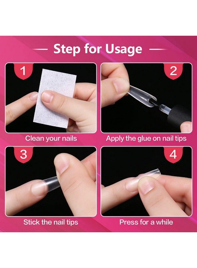 False Nail Tips 432Pcs Clear Matte Coffin Full Cover Nail Tips For Soak Off Nail Extension Acrylic False Press On Nails With Box For Nail Art Salon And Home Diy 10 Sizes