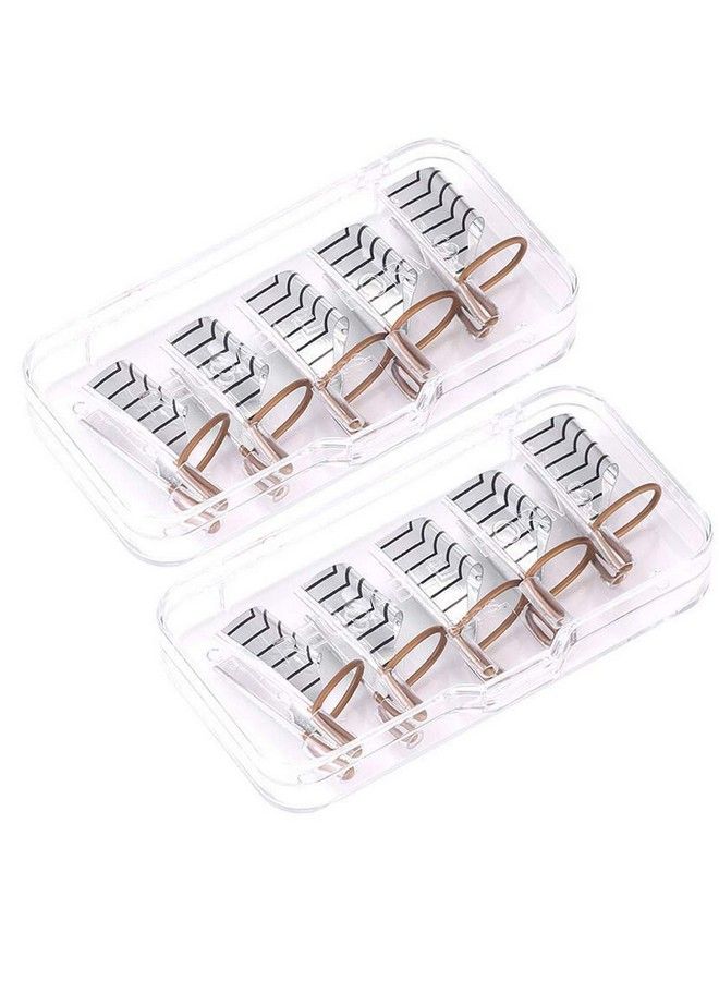 10Pcs Reusable Nail Art Acrylic Nailuv Gel Nail Extention Tips Forms Guide Protector French Nail Mold Tips With Storage Box For Manicure Nail Art Diy Tool Silver
