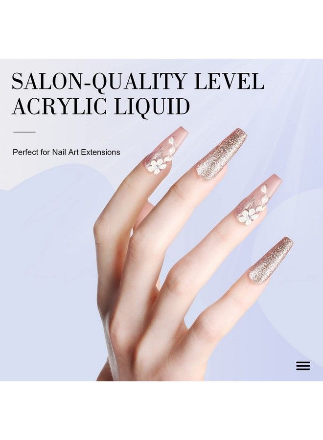 2 Oz Acrylic Liquid For Acrylic Powder System Professional Acrylic Nail Supplies Acrylic Nail Kit For Nail Salon Home Diy