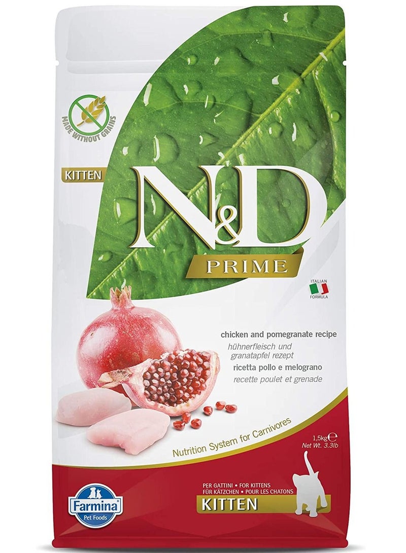 Chicken and Pomegranate Kitten Food 1.5 kg