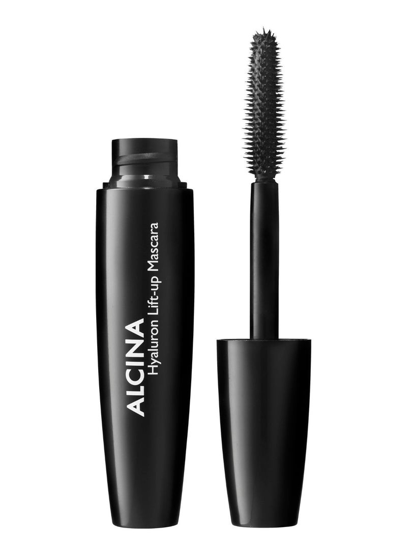 ALCINA Hyaluron Lift-Up Mascara for Curved and Extra Volume Eyelashes with No Clumping and Smudge-Proof 8 ml Black Made in Germany